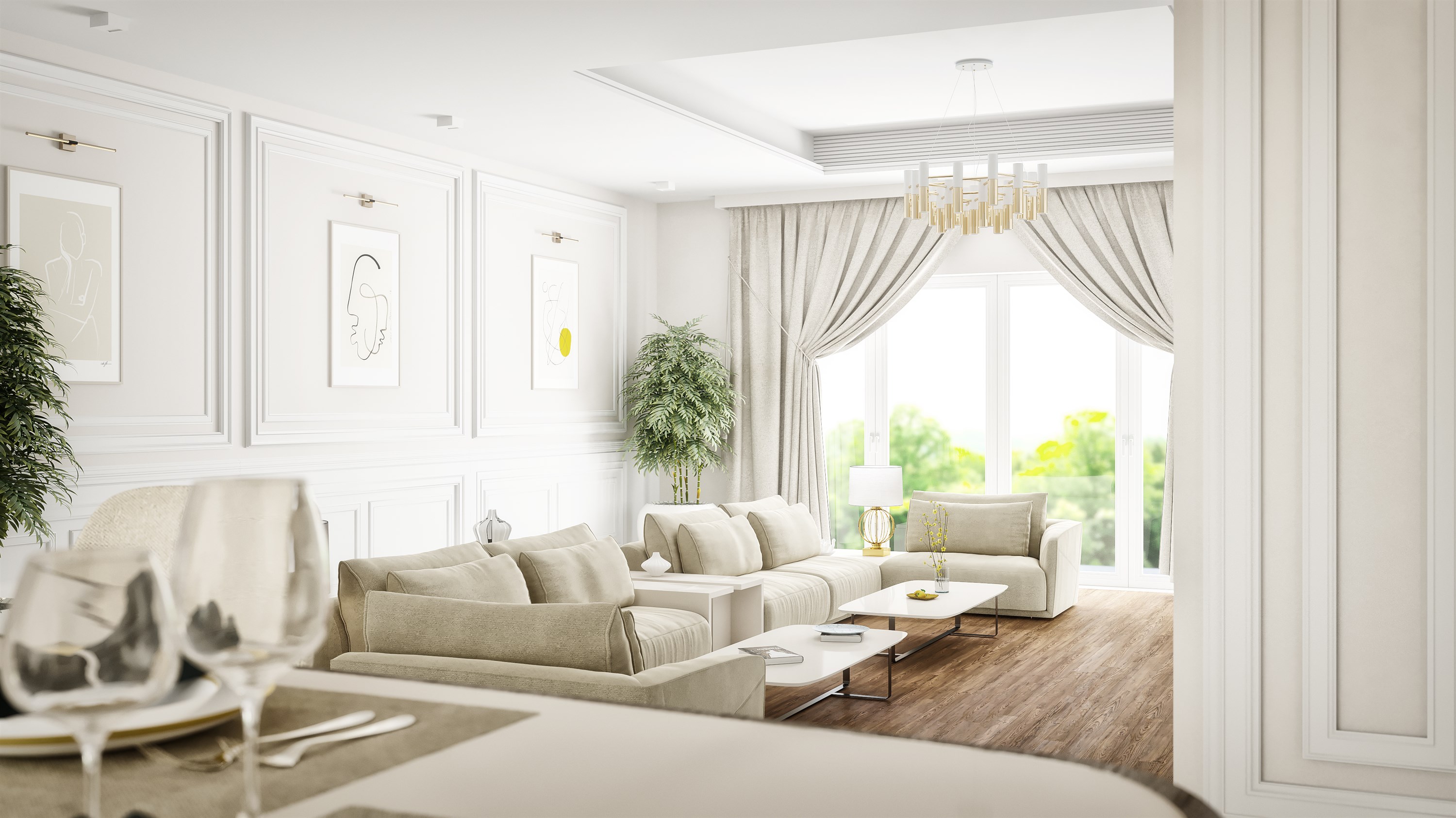 Interior Living Room Villa