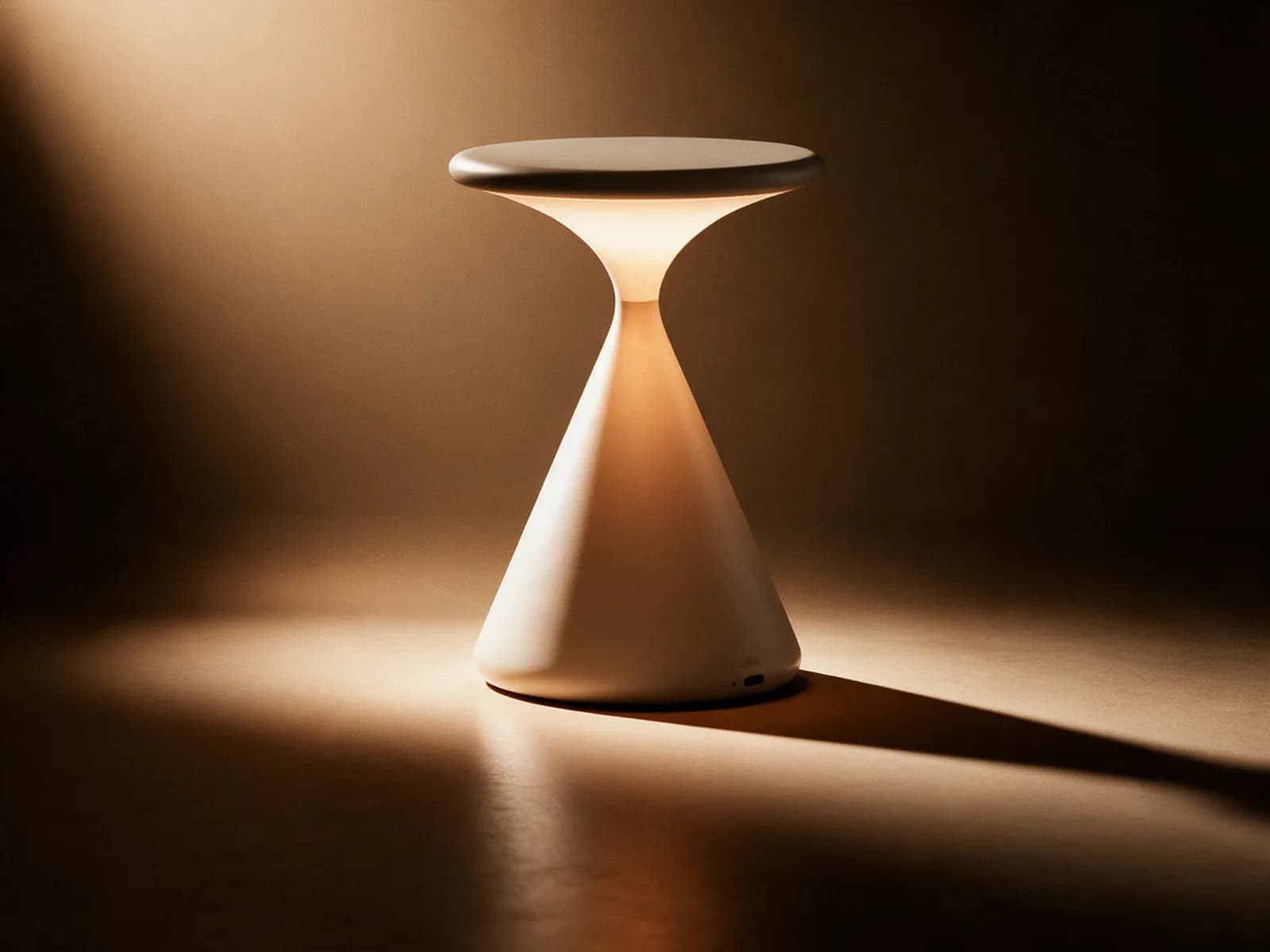 Grau Salt lamp switched on in the viewer